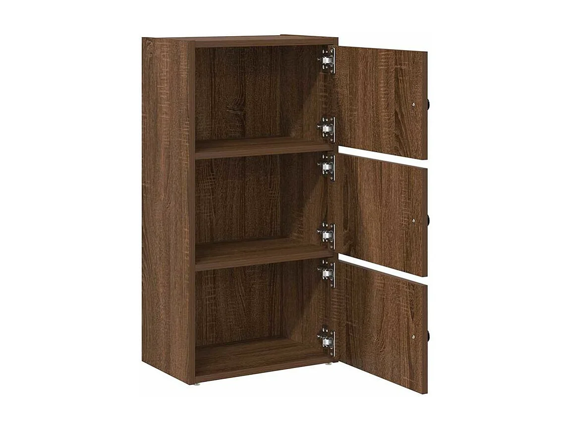 Bibliothèque chêne marron 40x24x77 bois d'ingénierie