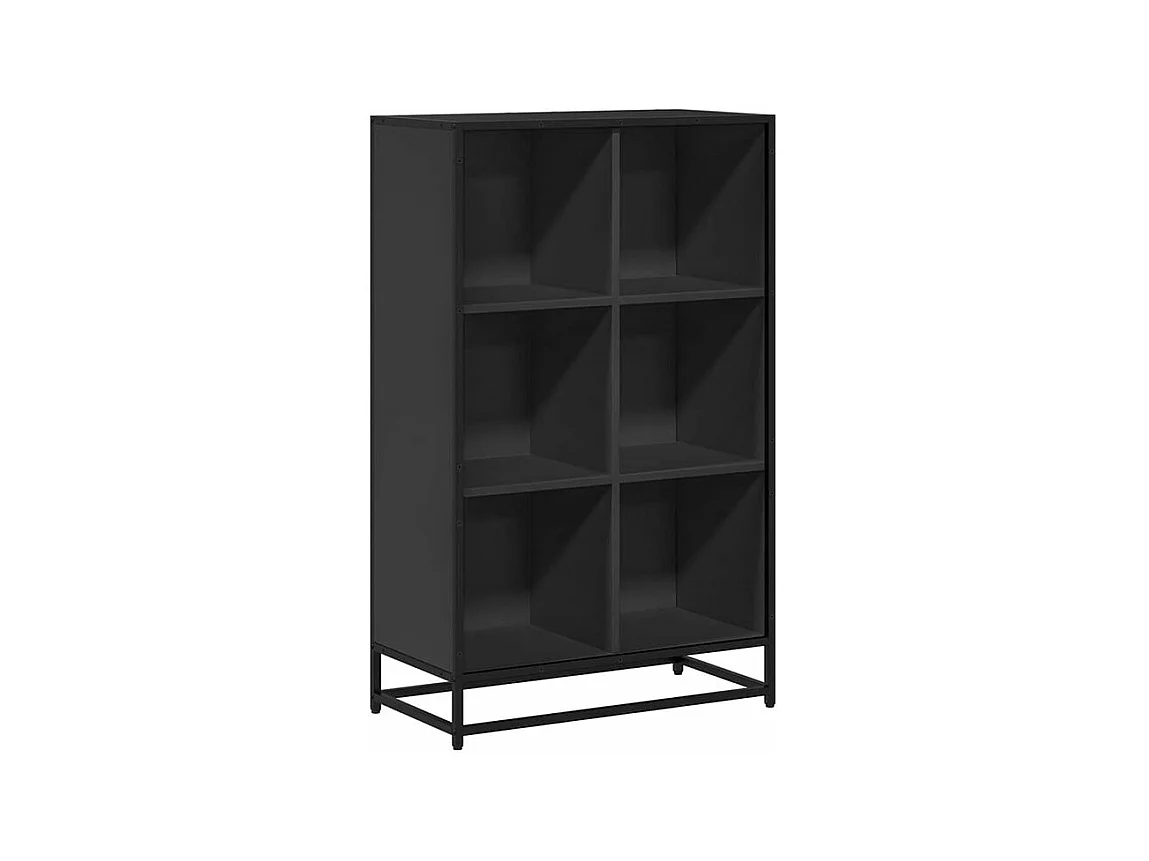 Bibliothèque noir 65,5x33x107,5 bois d'ingénierie