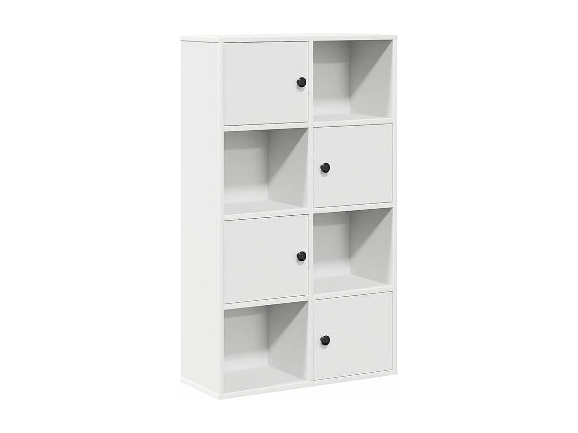 Bibliothèque blanc 60x24x101,5 bois d'ingénierie