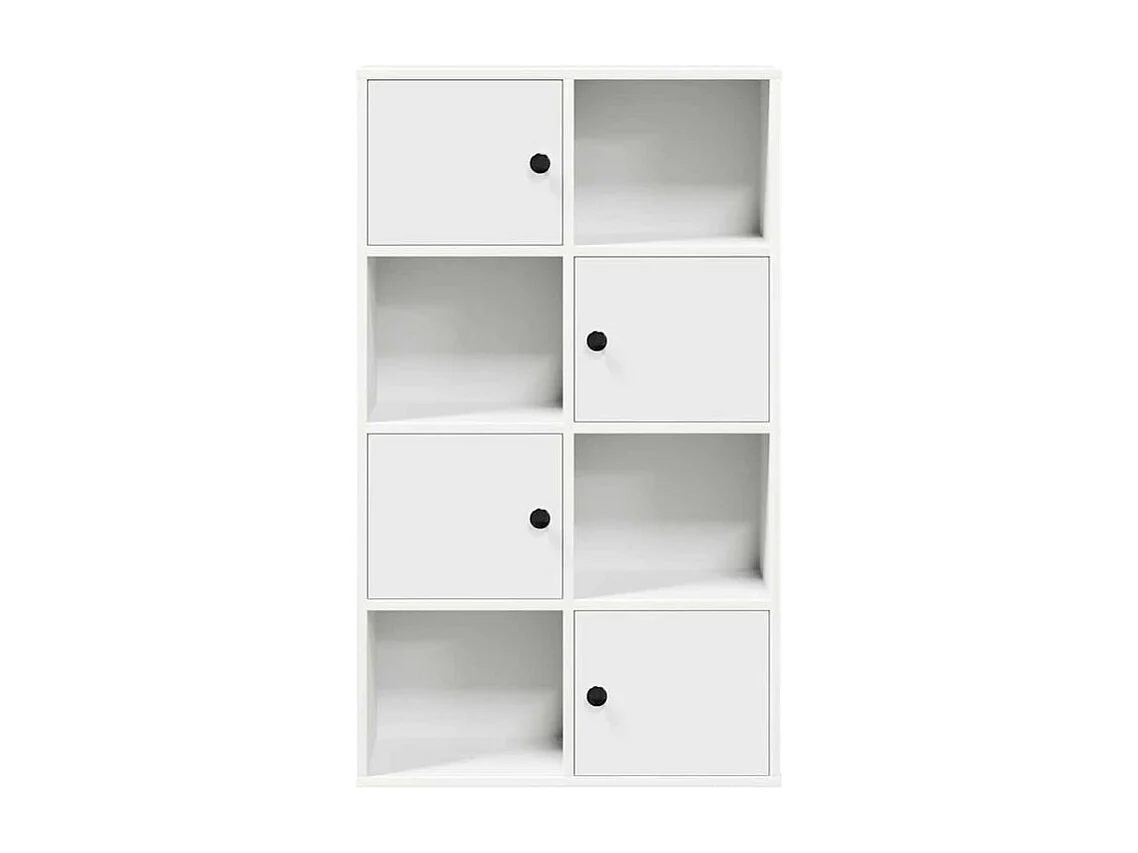 Bibliothèque blanc 60x24x101,5 bois d'ingénierie