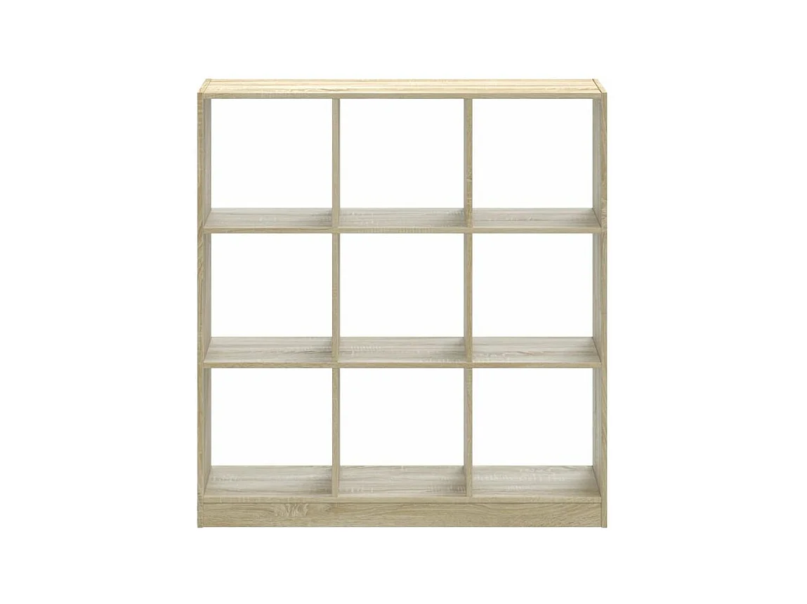 Bibliothèque chêne sonoma 102x32x108 bois d'ingénierie