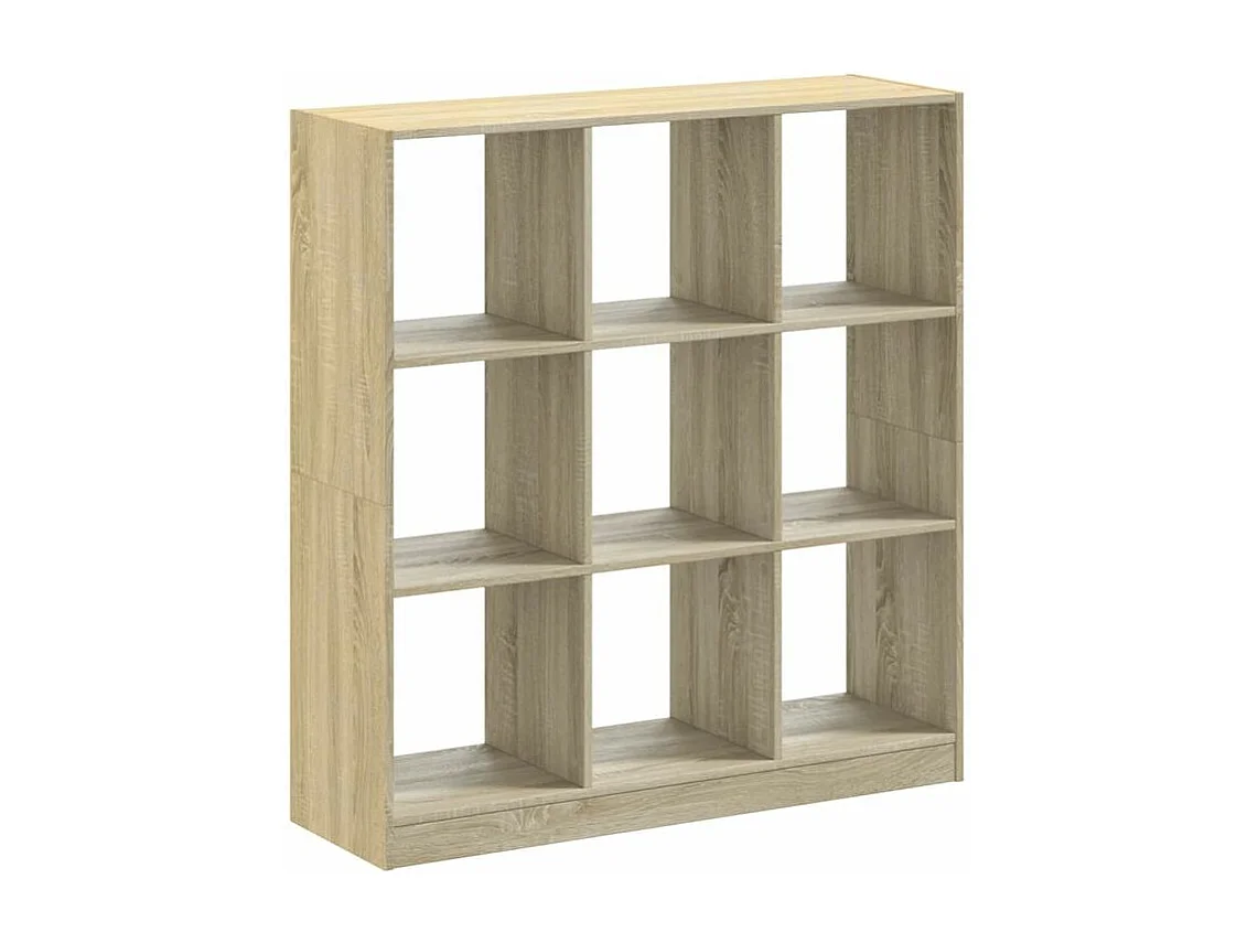 Bibliothèque chêne sonoma 102x32x108 bois d'ingénierie