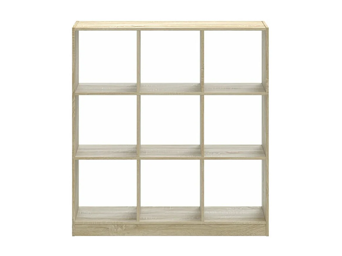 Bibliothèque chêne sonoma 102x32x108 bois d'ingénierie