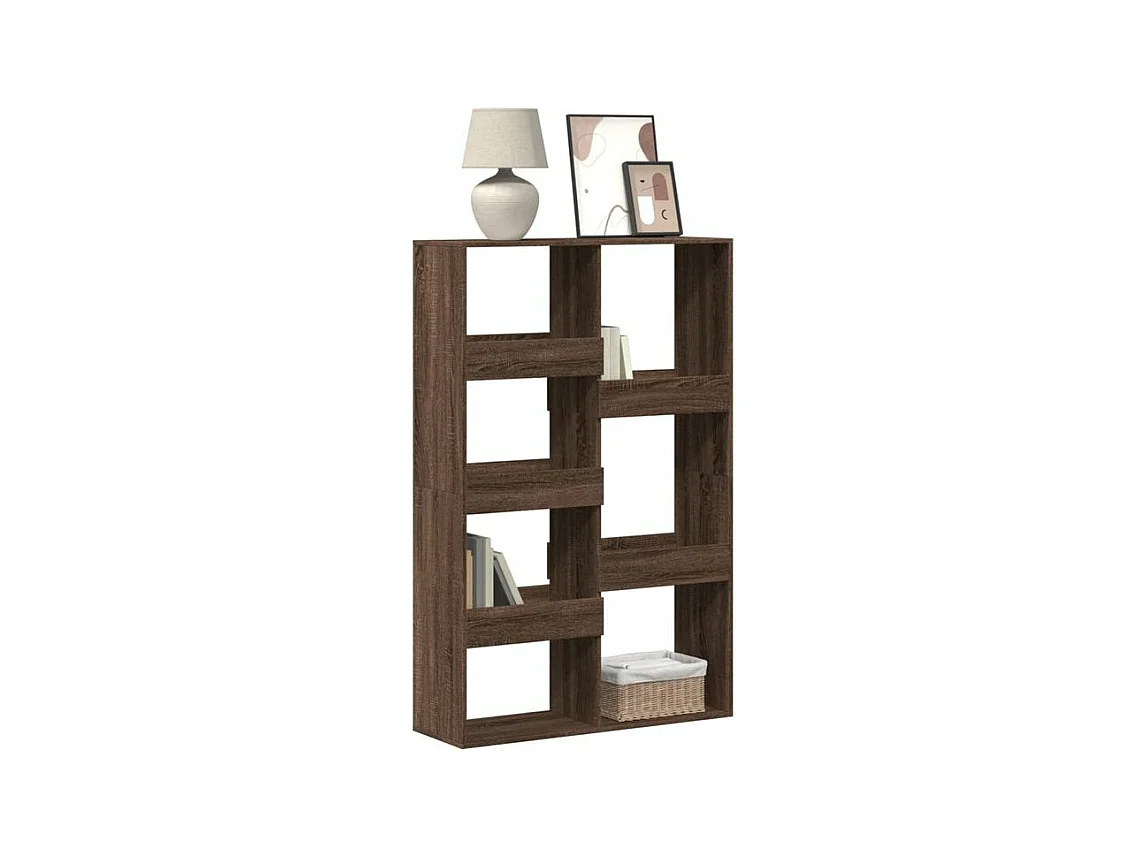 Bibliothèque chêne marron 100x33x155,5 bois d'ingénierie