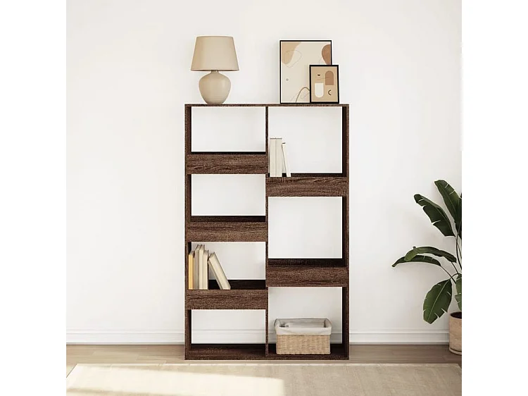 Bibliothèque chêne marron 100x33x155,5 bois d'ingénierie