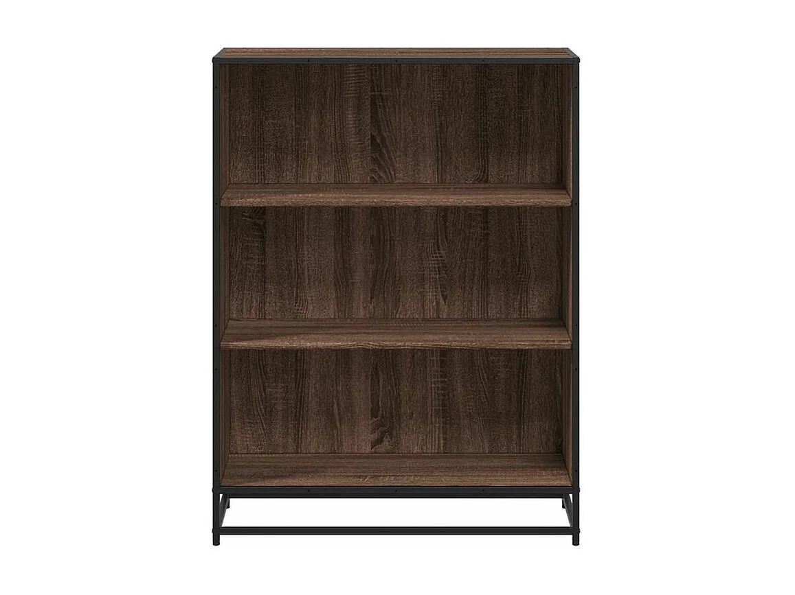 Bibliothèque chêne marron 80,5x35x107,5 bois d'ingénierie