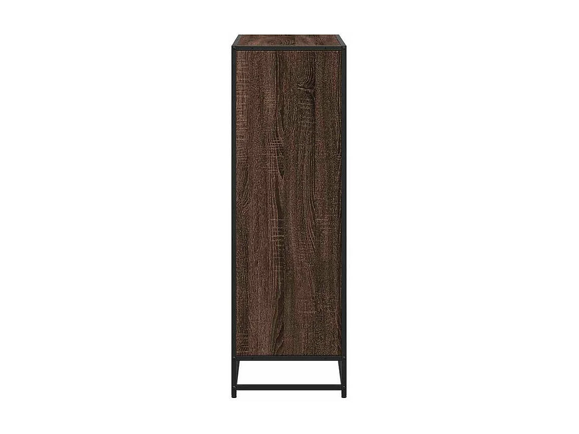 Bibliothèque chêne marron 80,5x35x107,5 bois d'ingénierie