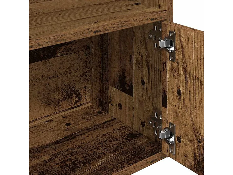 Bibliothèque vieux bois 31x24x127 bois d'ingénierie