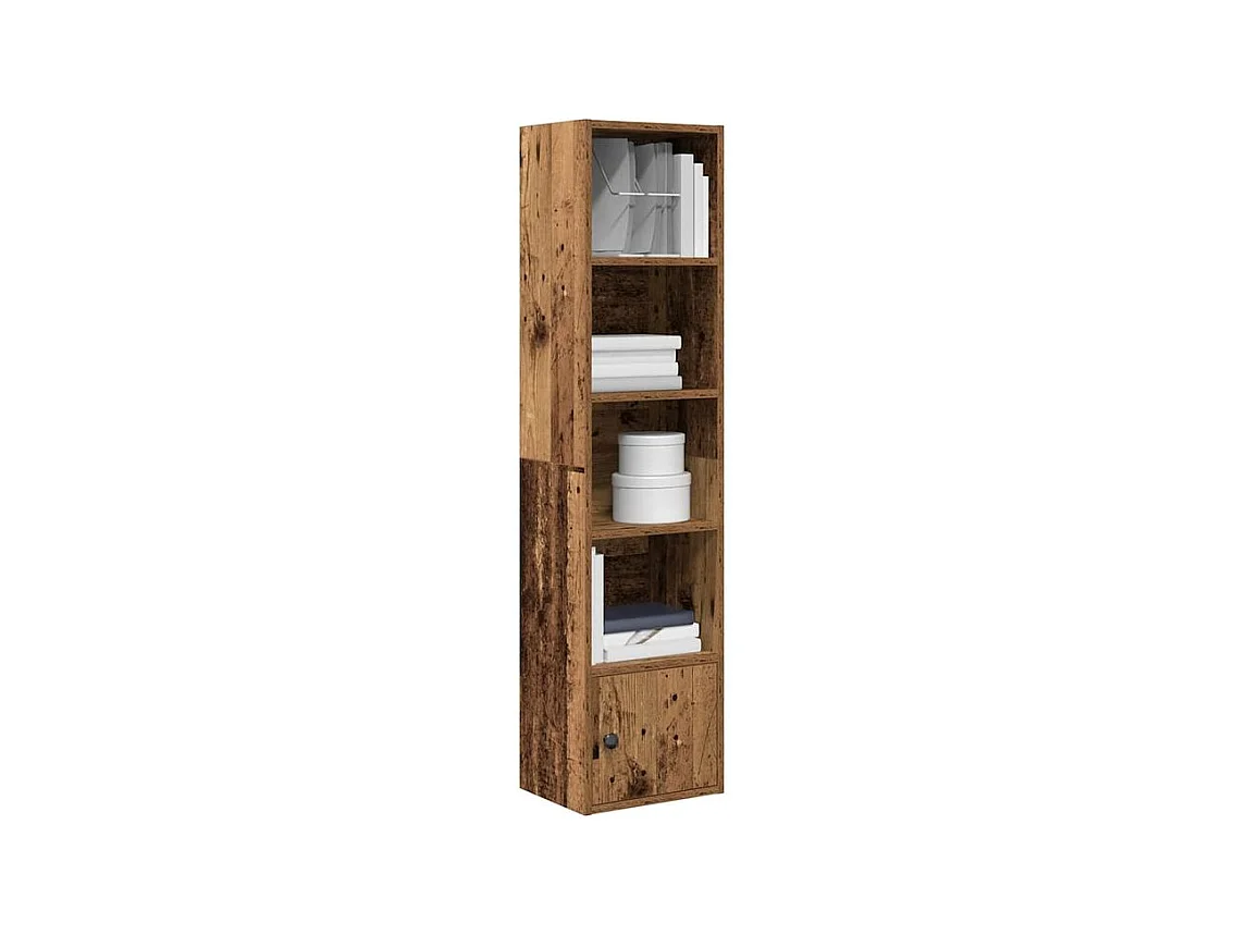 Bibliothèque vieux bois 31x24x127 bois d'ingénierie