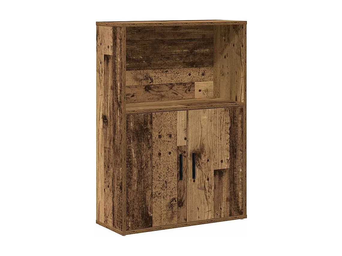 Bibliothèque vieux bois 60x24x85 bois d'ingénierie