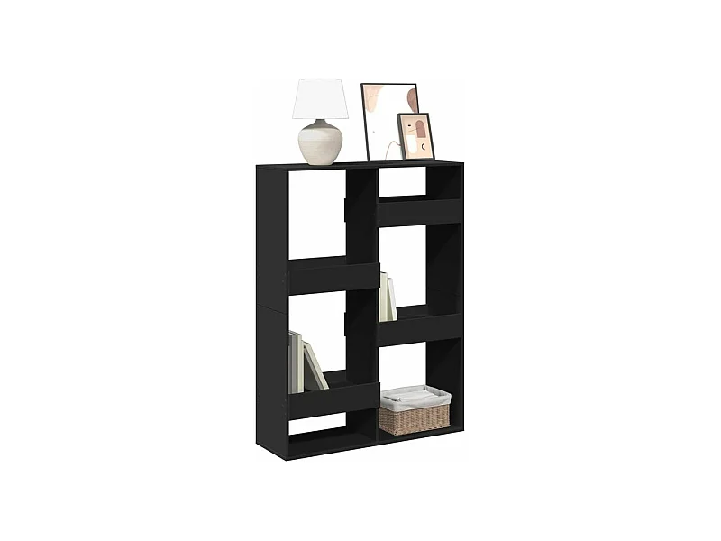 Bibliothèque noir 100x33x135 bois d'ingénierie