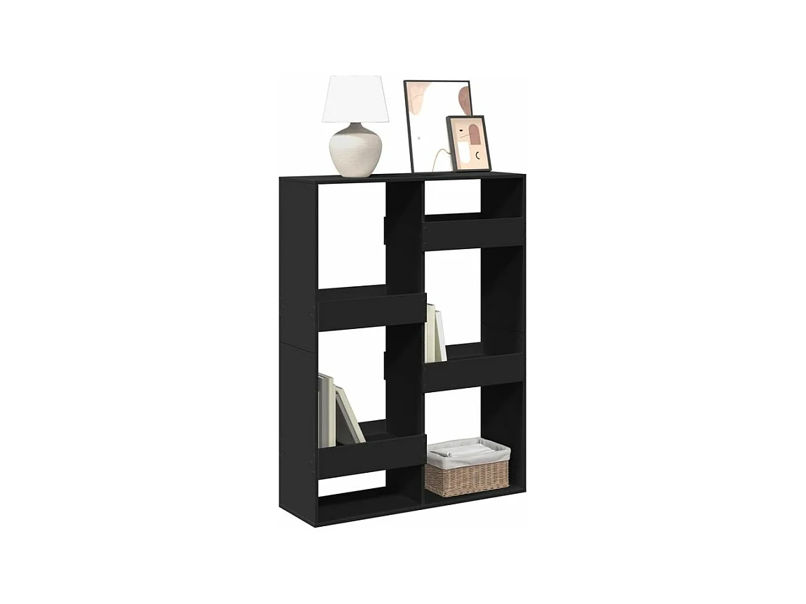 Bibliothèque noir 100x33x135 bois d'ingénierie