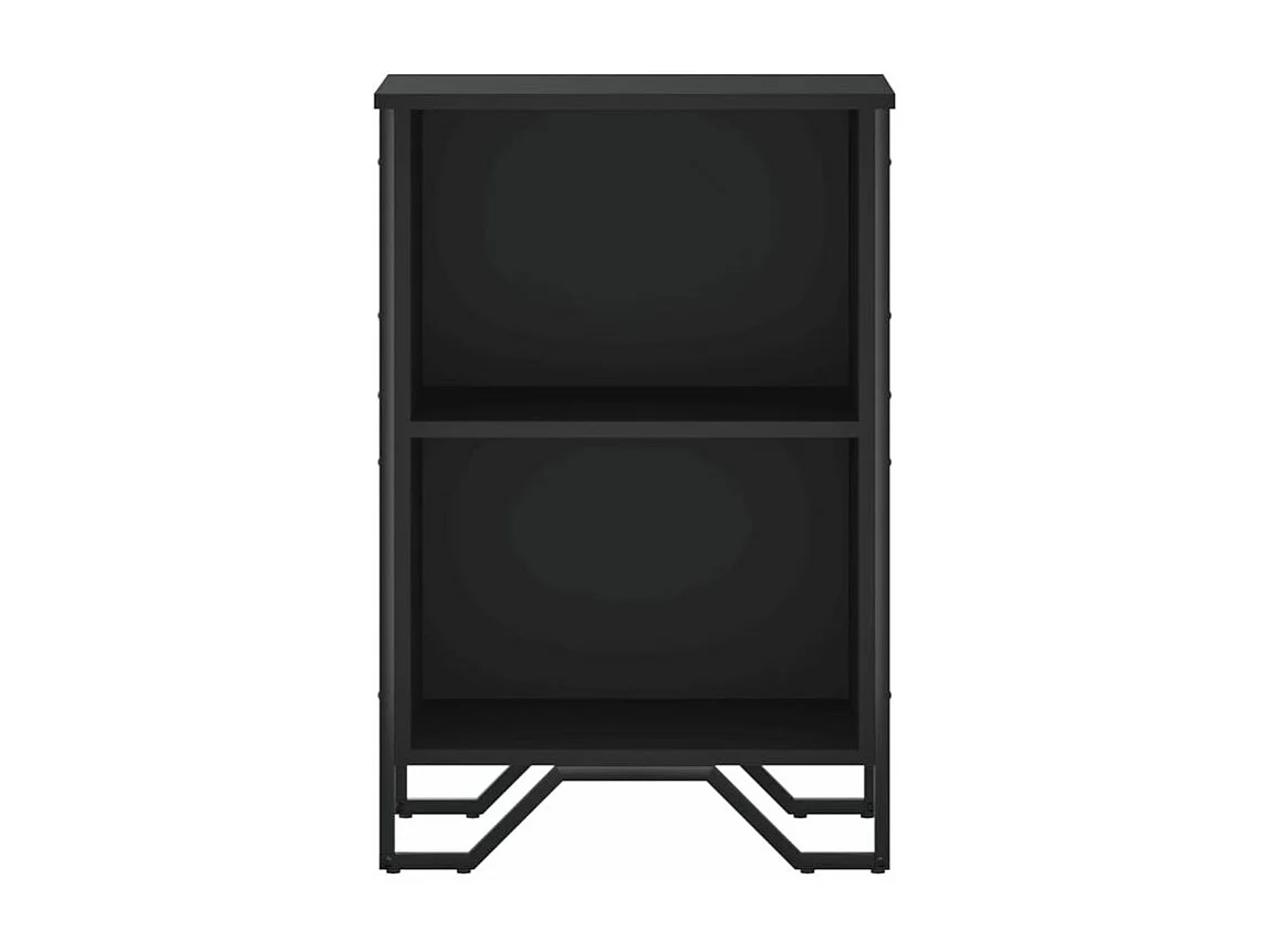 Bibliothèque noir 50x31x74,5 bois d'ingénierie