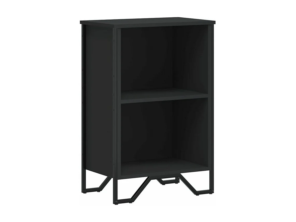 Bibliothèque noir 50x31x74,5 bois d'ingénierie