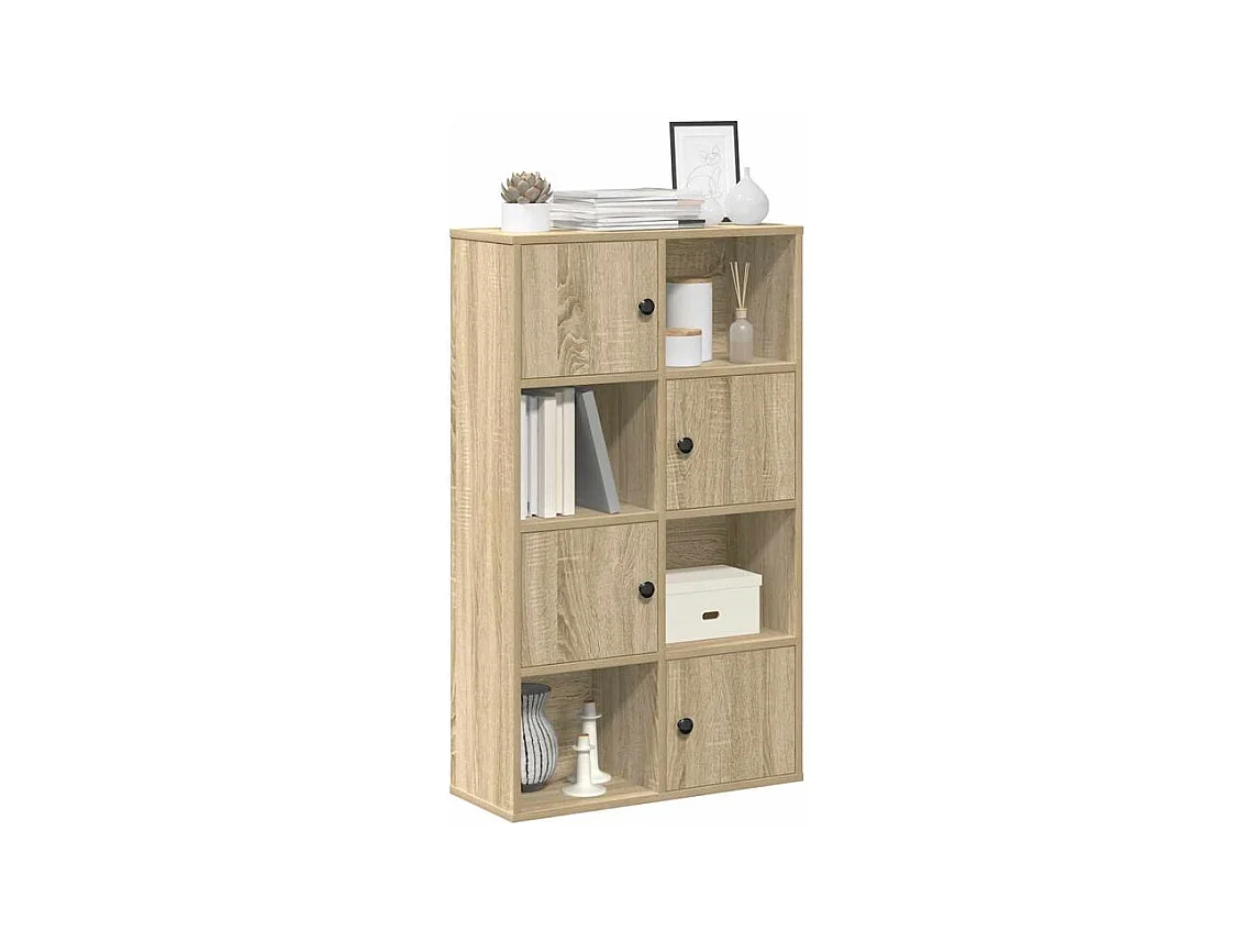 Bibliothèque chêne sonoma 60x24x101,5 bois d'ingénierie