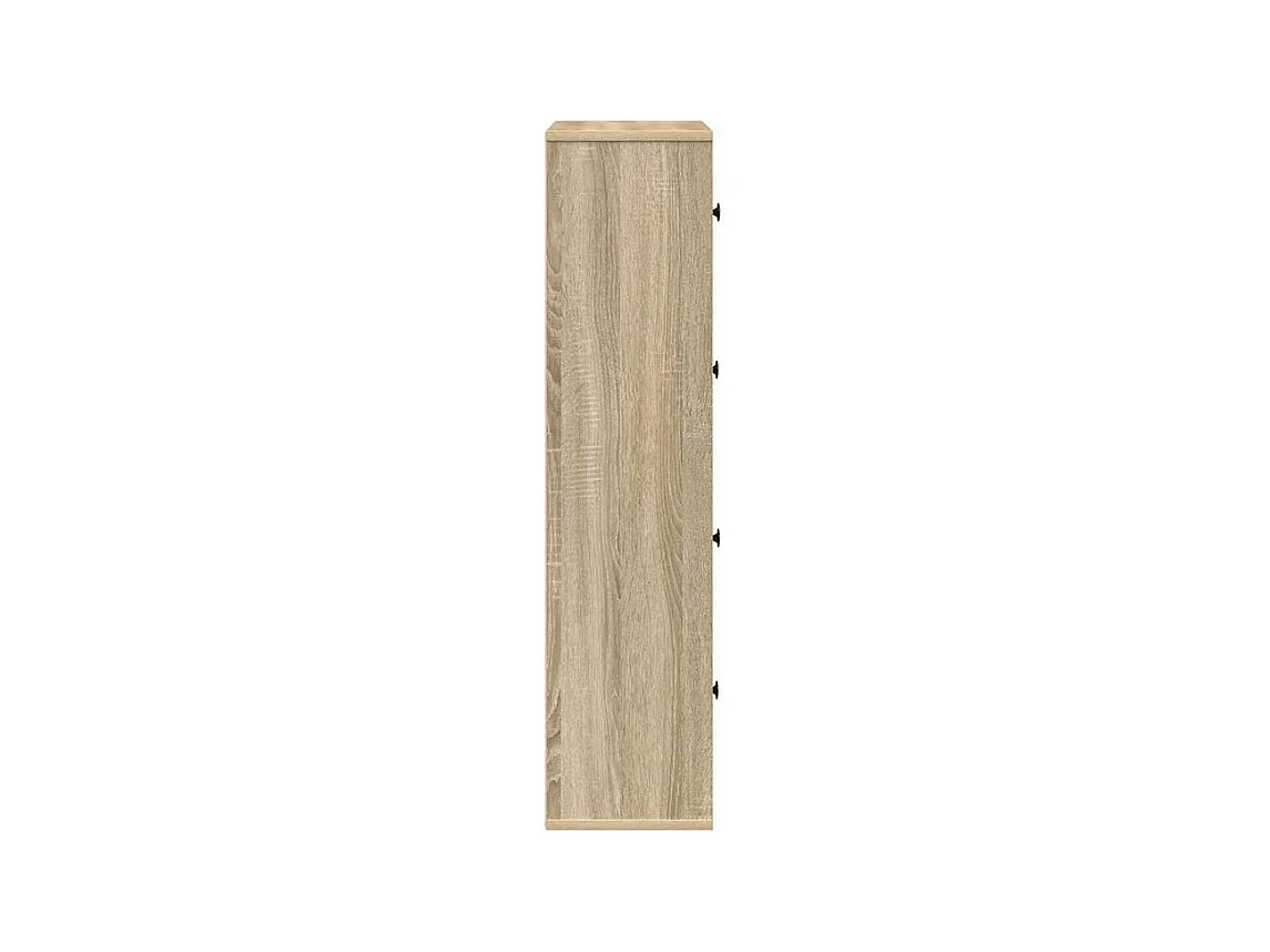 Bibliothèque chêne sonoma 60x24x101,5 bois d'ingénierie