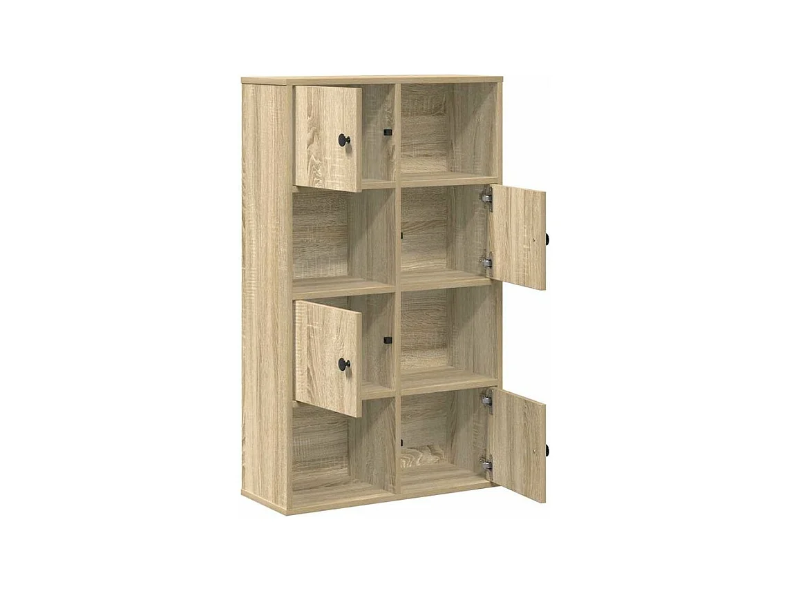 Bibliothèque chêne sonoma 60x24x101,5 bois d'ingénierie
