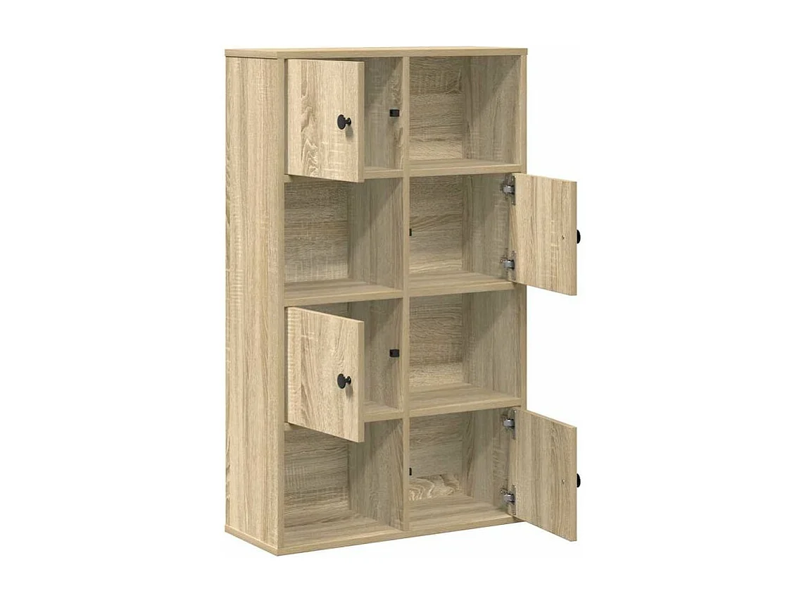 Bibliothèque chêne sonoma 60x24x101,5 bois d'ingénierie