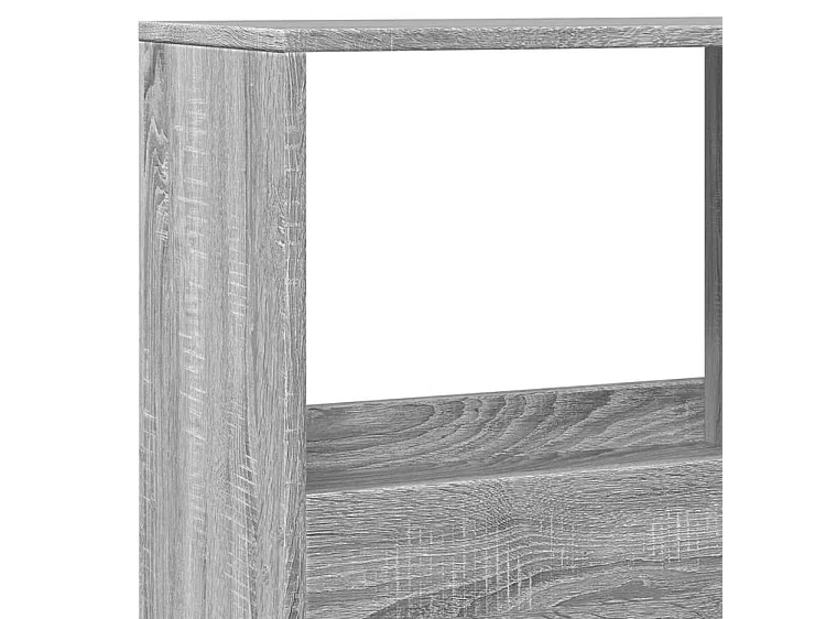 Bibliothèque sonoma gris 100x33x155,5 bois d'ingénierie