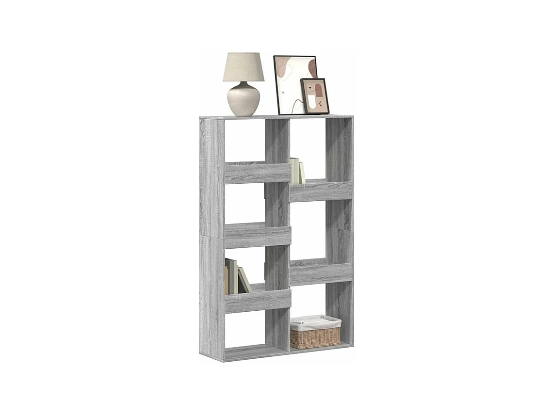 Bibliothèque sonoma gris 100x33x155,5 bois d'ingénierie