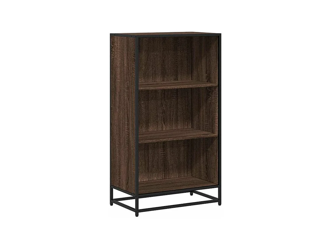 Bibliothèque chêne marron 60x35x107,5 bois d'ingénierie