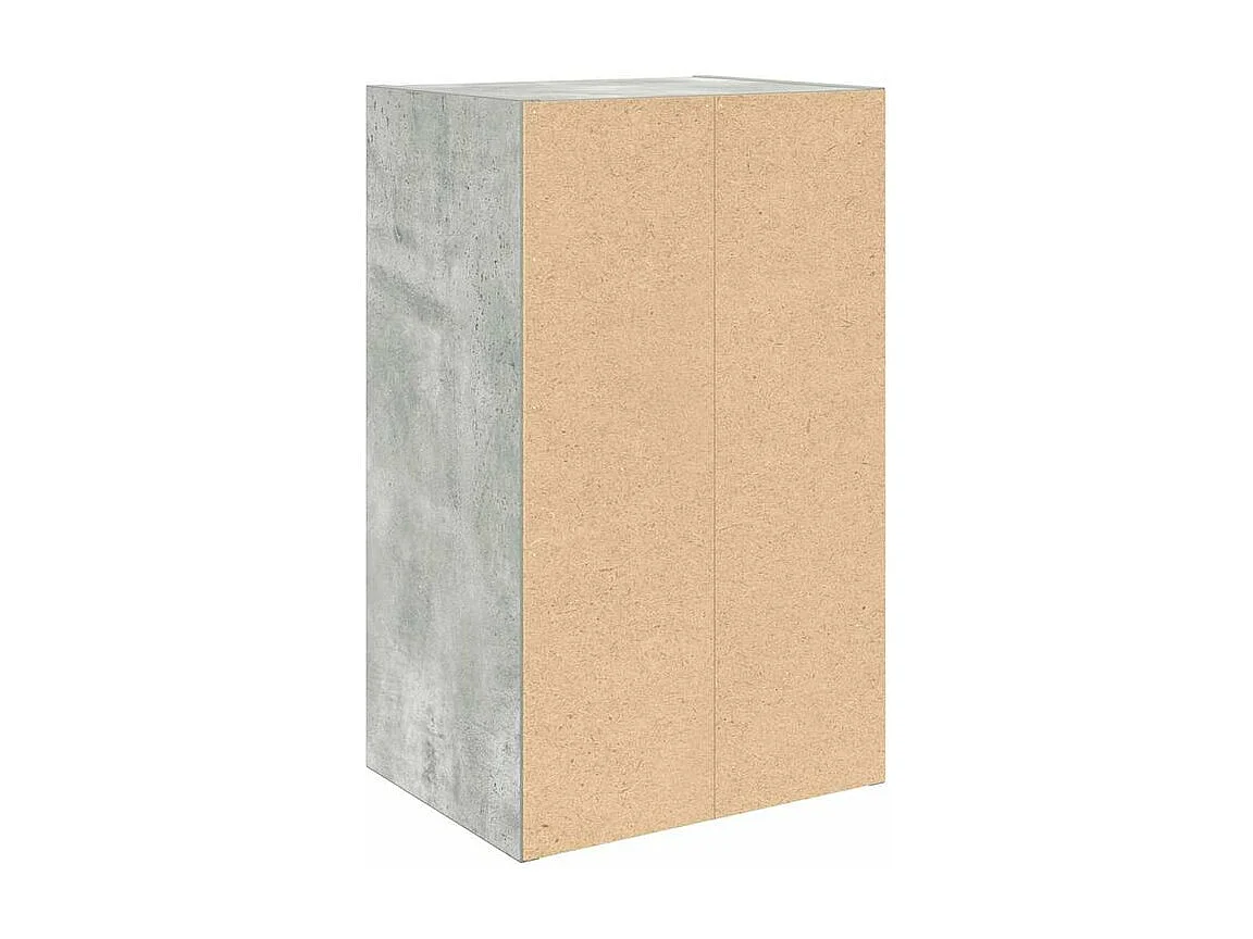 Bibliothèque gris béton 31x24x52 bois d'ingénierie