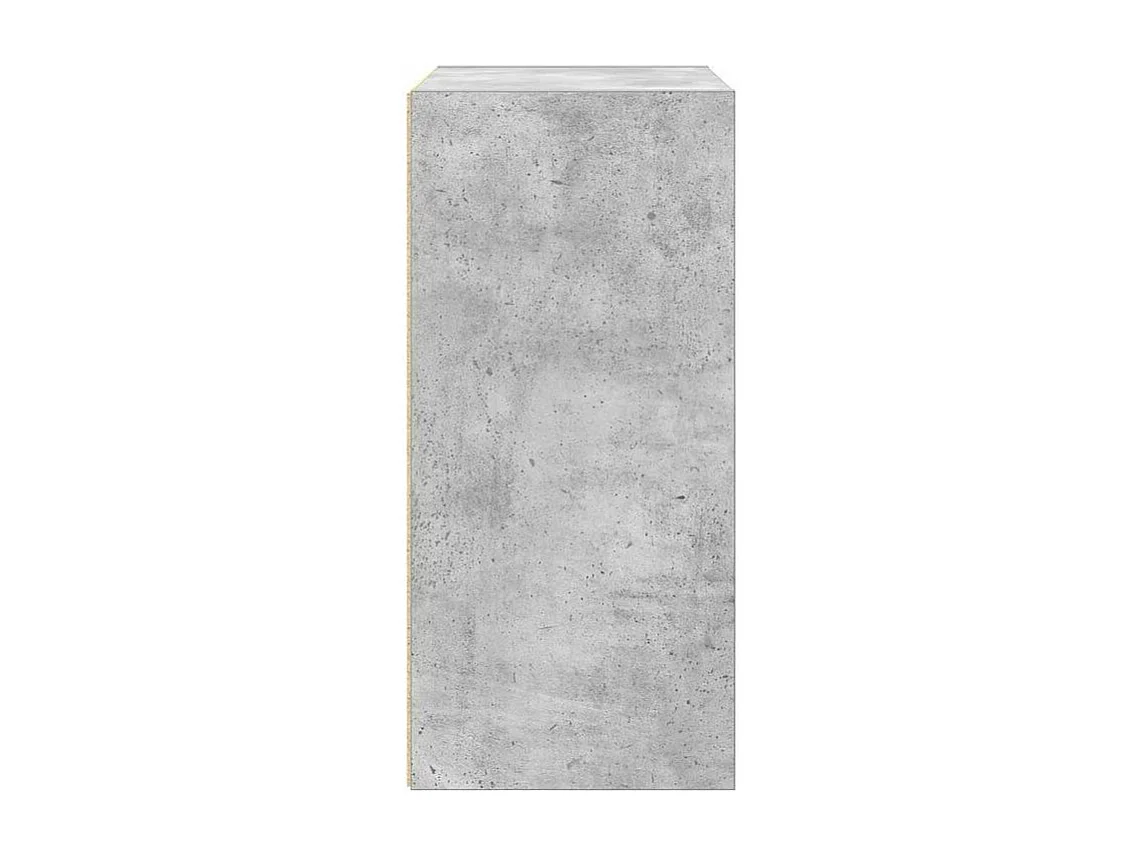 Bibliothèque gris béton 31x24x52 bois d'ingénierie