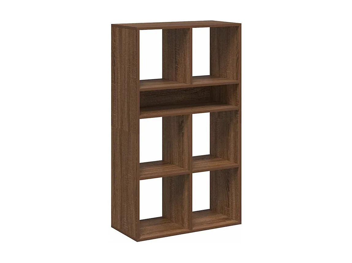 Bibliothèque chêne marron 66x31x112 bois d'ingénierie