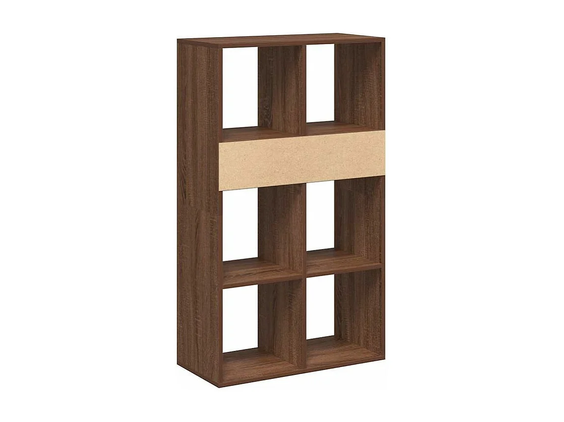 Bibliothèque chêne marron 66x31x112 bois d'ingénierie