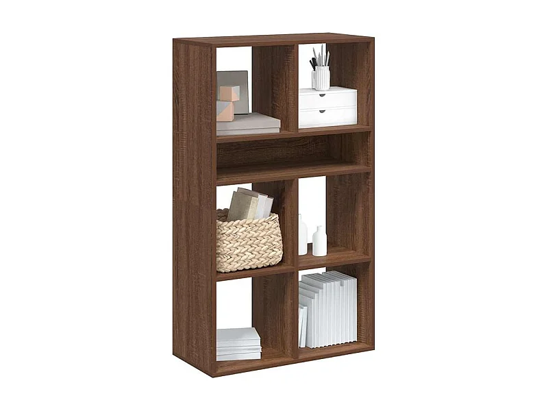 Bibliothèque chêne marron 66x31x112 bois d'ingénierie