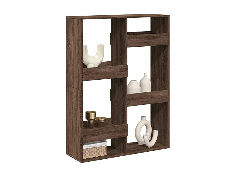 Cloison de séparation chêne marron 100x33x135 bois ingénierie