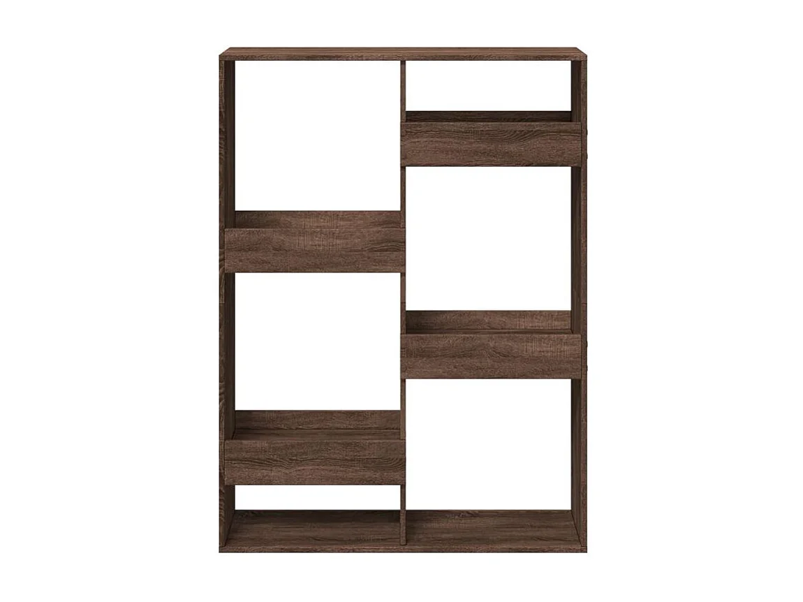 Cloison de séparation chêne marron 100x33x135 bois ingénierie