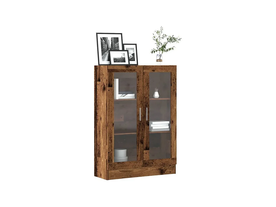 Bibliothèque vieux bois 82,5x30,5x115 bois d'ingénierie