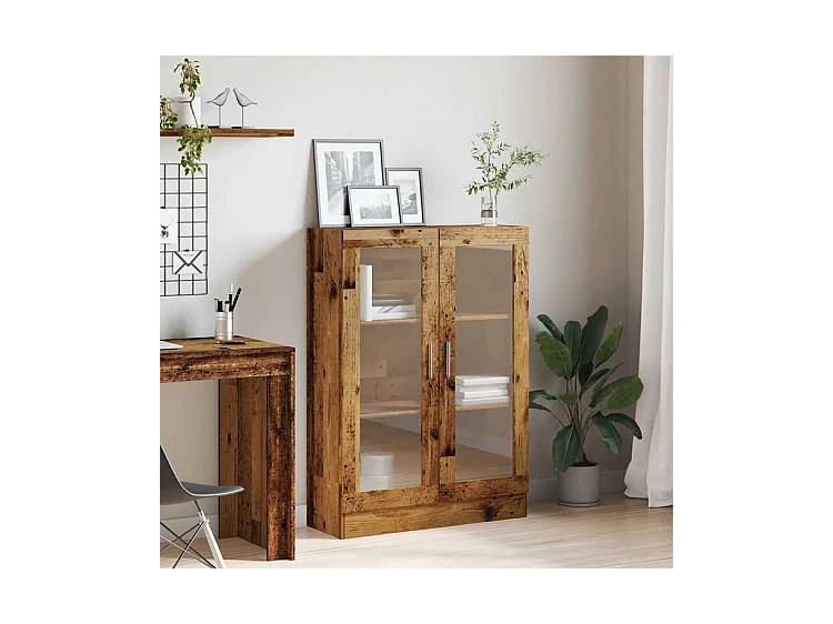 Bibliothèque vieux bois 82,5x30,5x115 bois d'ingénierie