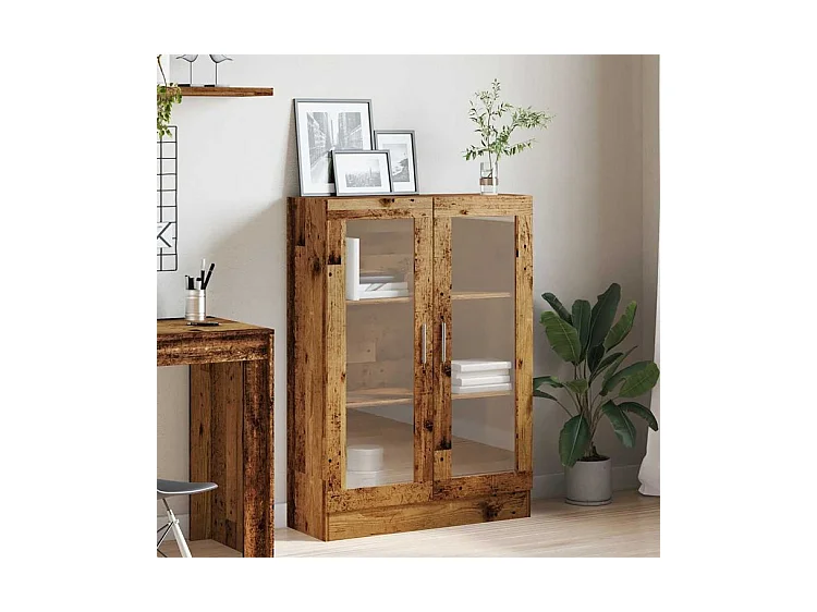 Bibliothèque vieux bois 82,5x30,5x115 bois d'ingénierie