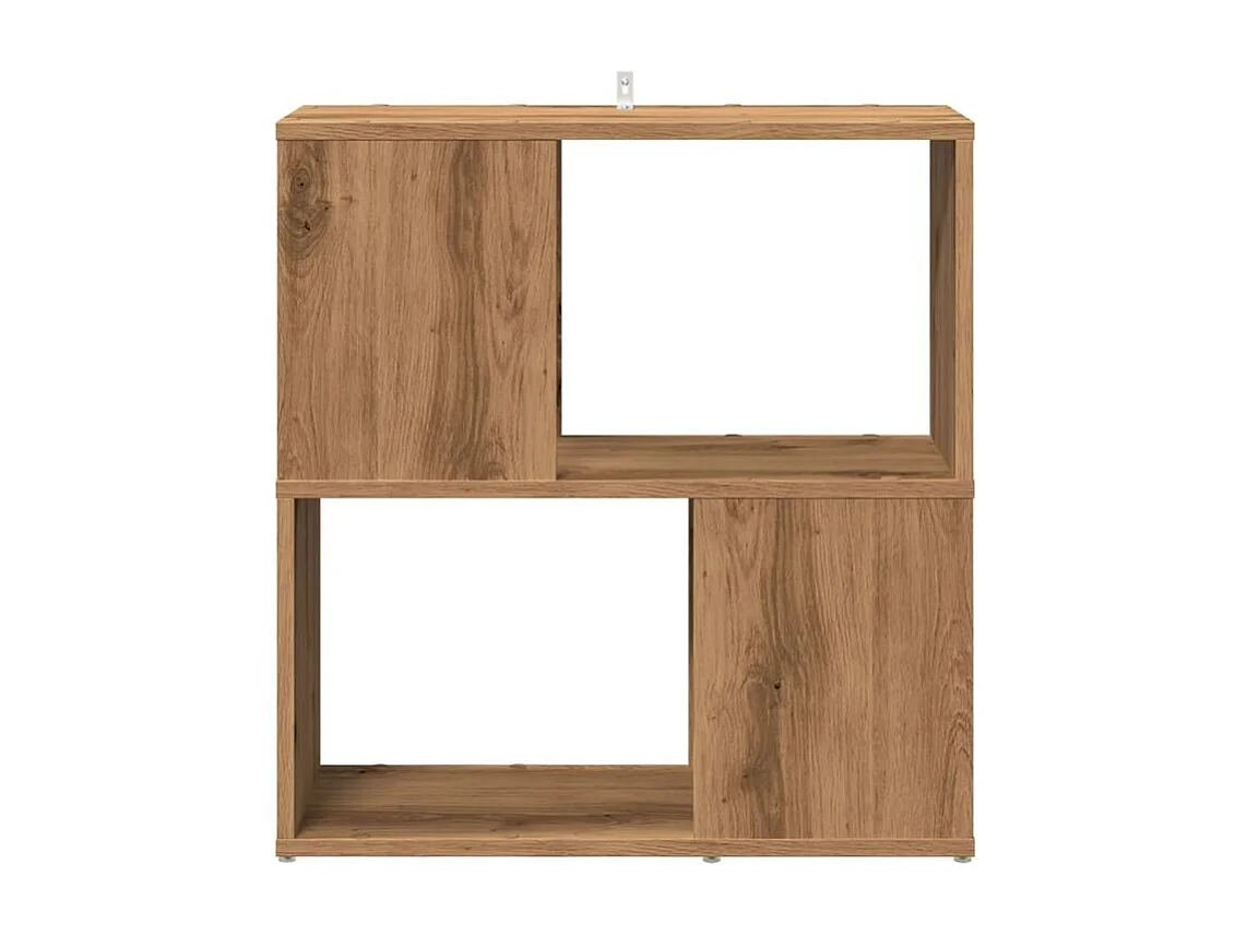 Bibliothèque chêne artisanal 60x24x63 bois d'ingénierie