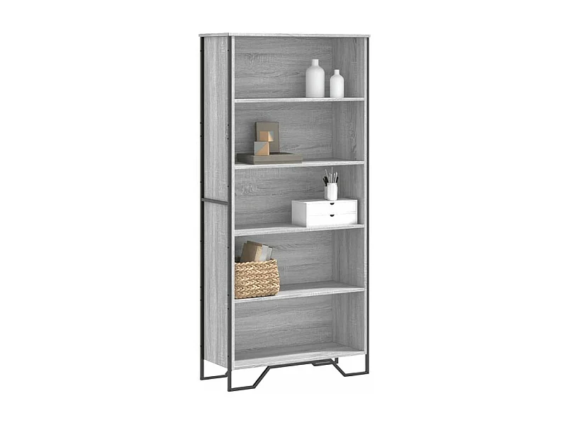 Bibliothèque sonoma gris 80x31x169 bois d'ingénierie