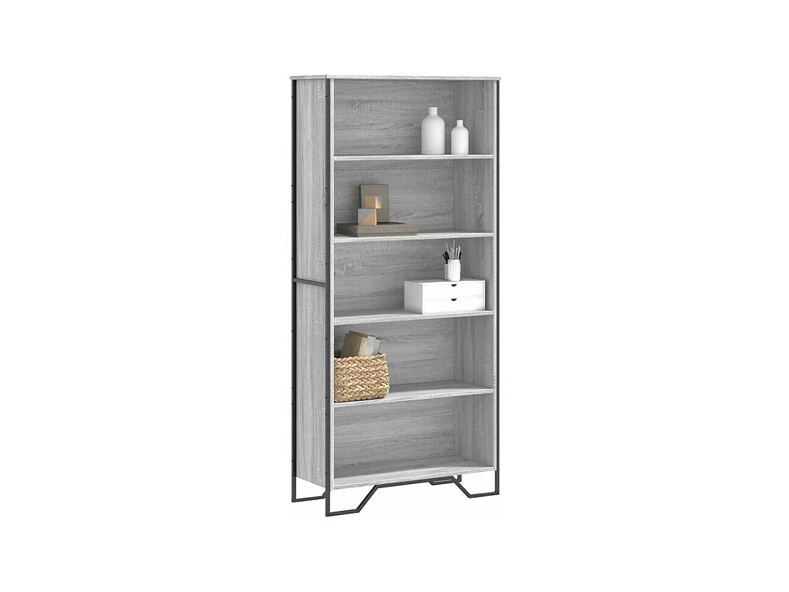 Bibliothèque sonoma gris 80x31x169 bois d'ingénierie