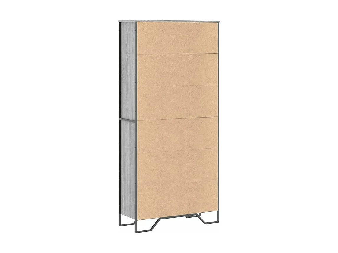 Bibliothèque sonoma gris 80x31x169 bois d'ingénierie