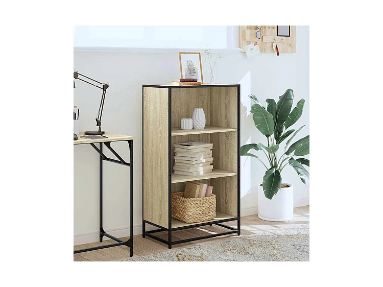 Bibliothèque chêne sonoma 60x35x107,5 bois d'ingénierie