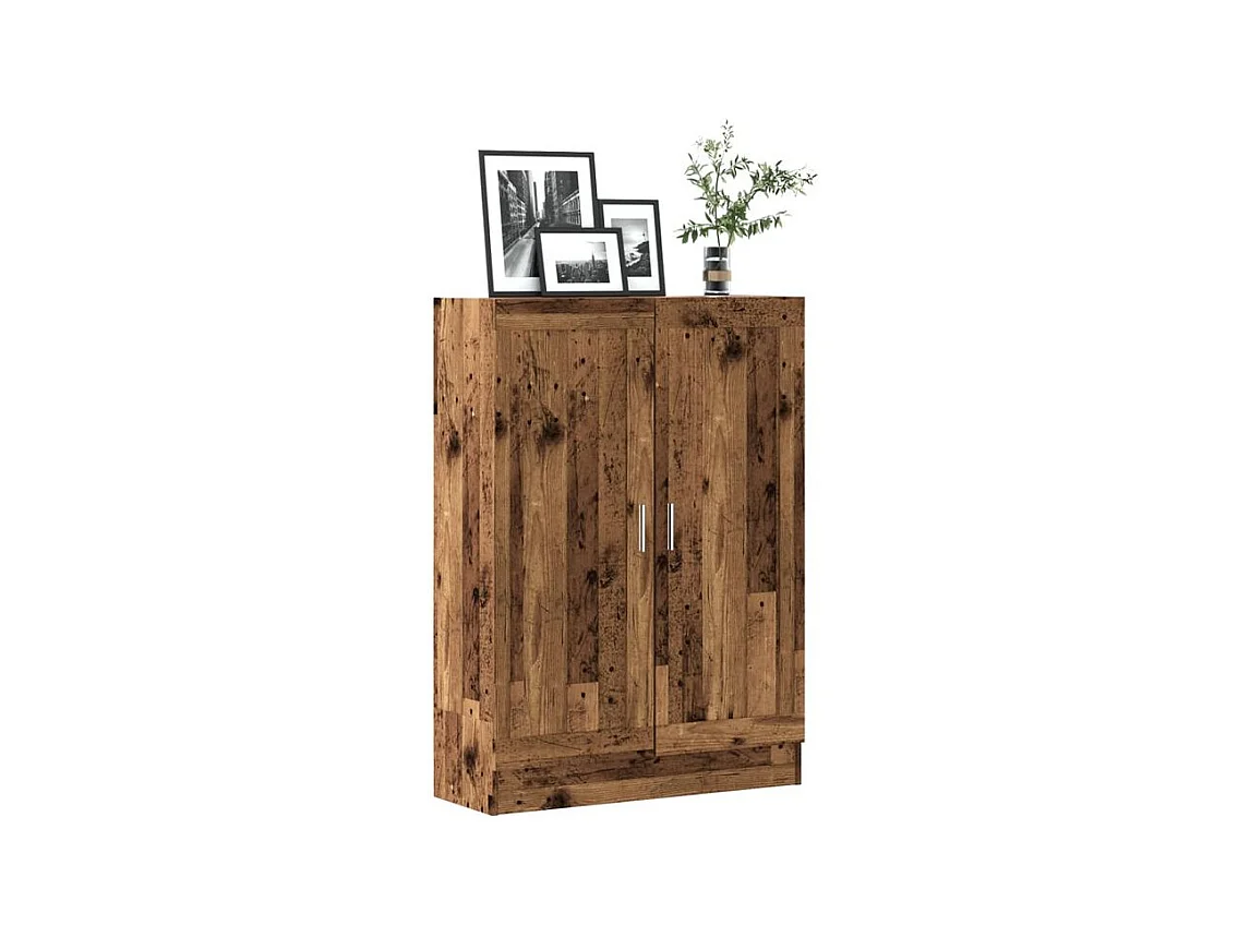 Bibliothèque vieux bois 82,5x30,5x115 bois d'ingénierie