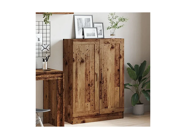 Bibliothèque vieux bois 82,5x30,5x115 bois d'ingénierie