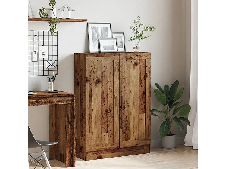 Bibliothèque vieux bois 82,5x30,5x115 bois d'ingénierie