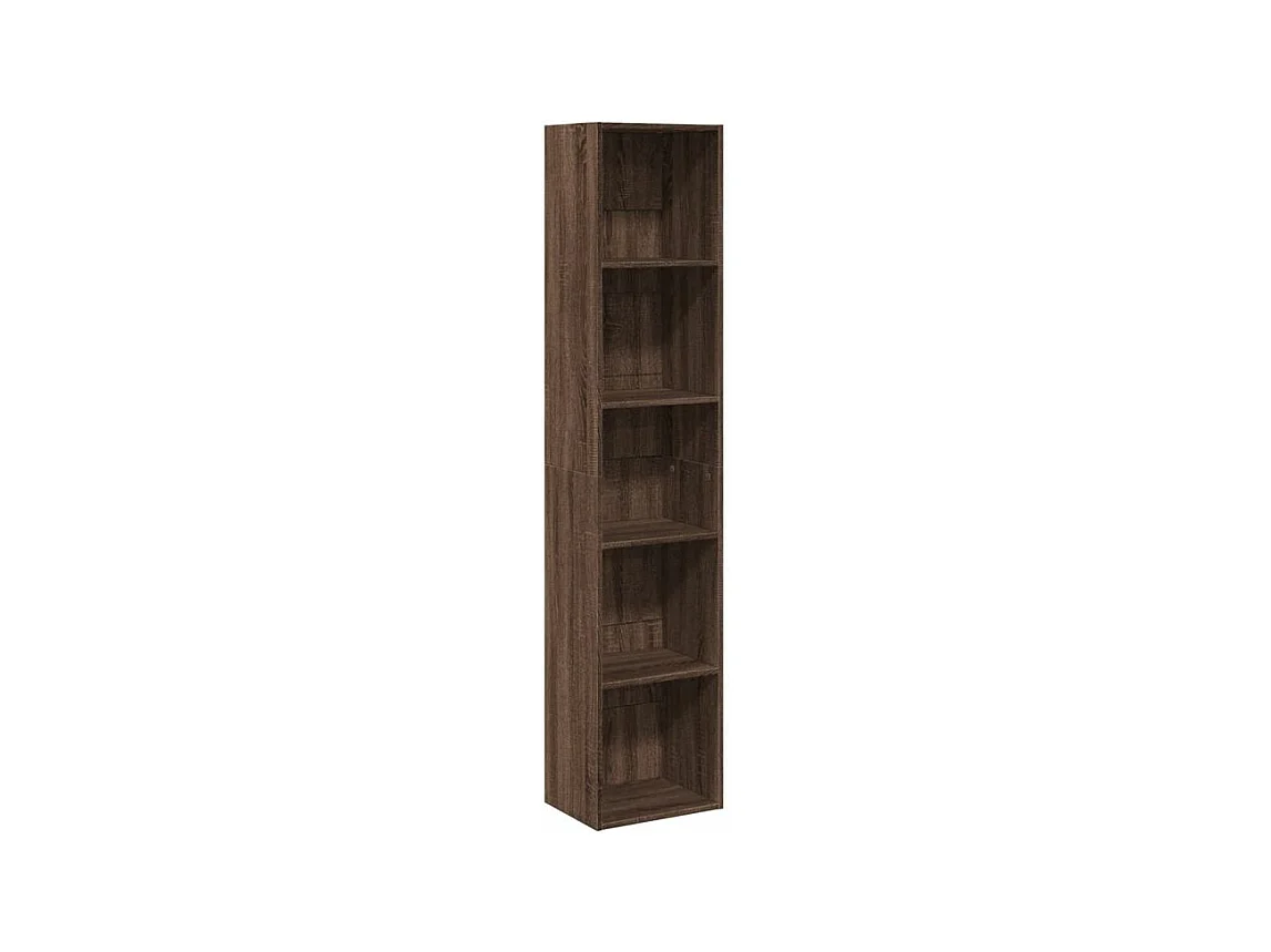 Bibliothèque chêne marron 40x30x189 bois d'ingénierie