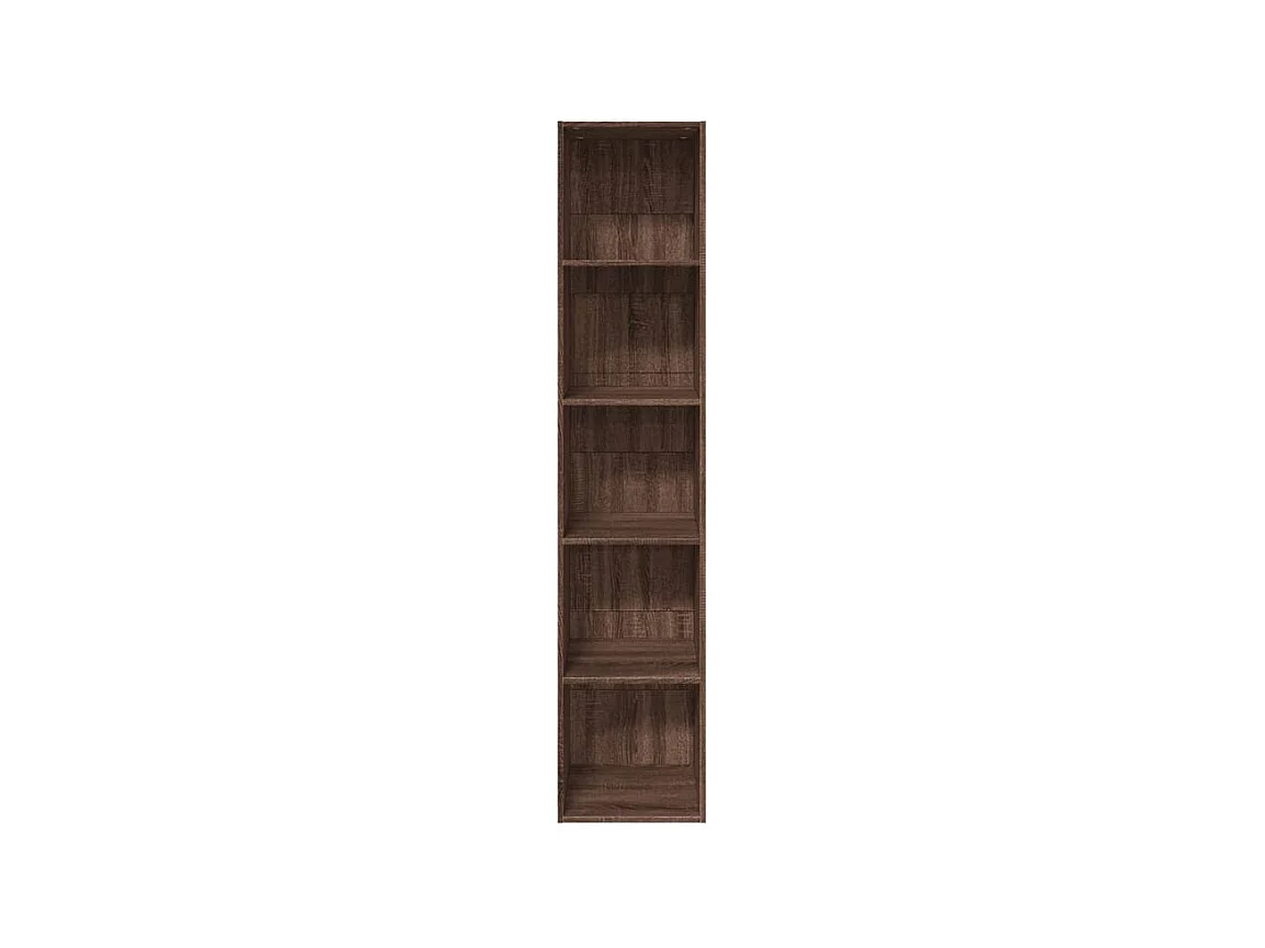 Bibliothèque chêne marron 40x30x189 bois d'ingénierie