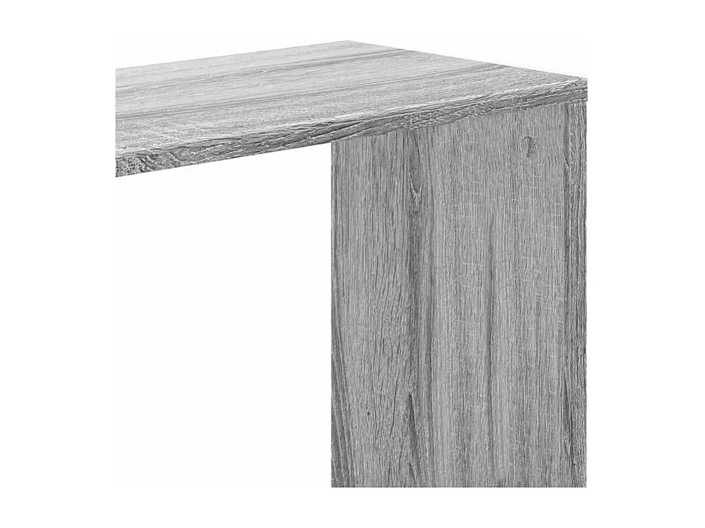 Bibliothèque 5 niveaux sonoma gris bois d'ingénierie