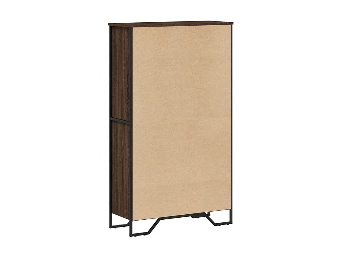 Bibliothèque chêne marron 80x31x137,5 bois d'ingénierie