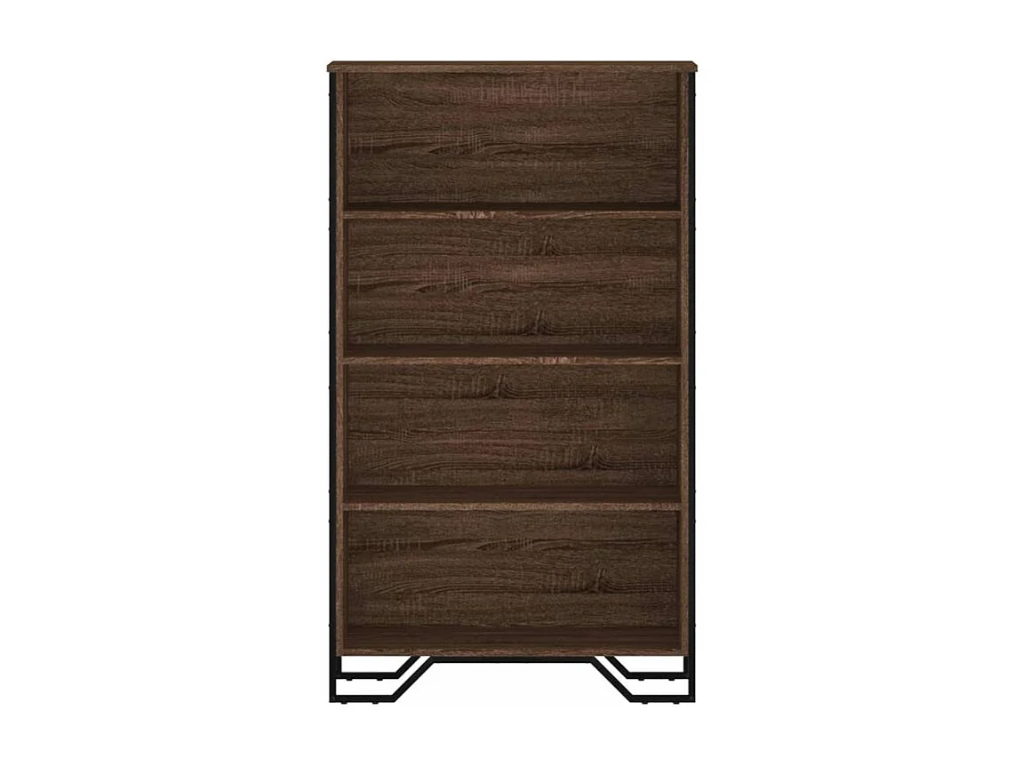 Bibliothèque chêne marron 80x31x137,5 bois d'ingénierie