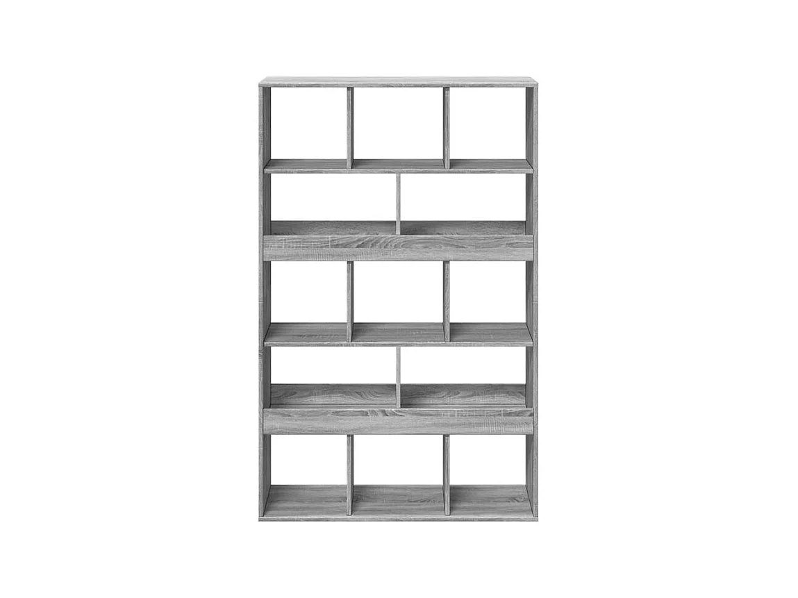 Bibliothèque sonoma gris 100x33x156,5 bois d'ingénierie