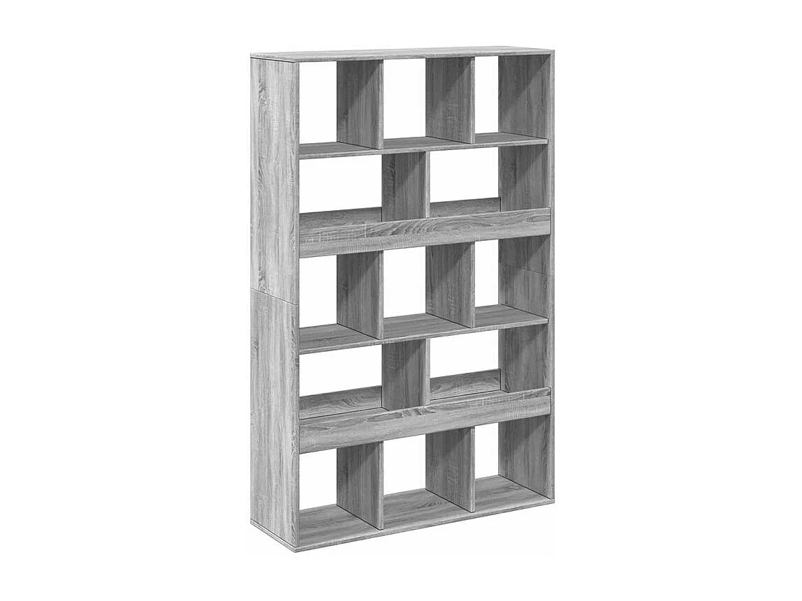Bibliothèque sonoma gris 100x33x156,5 bois d'ingénierie